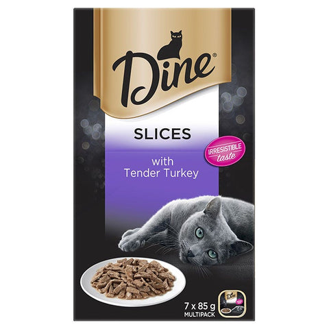Dine Daily Turkey In A Delicious Gravy Cat Can 85g 7 Pack