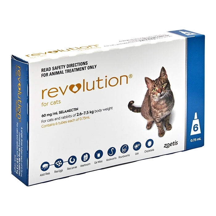 Revolution Blue For Cats 2.6 - 7.5kg