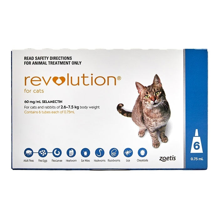 Revolution Blue For Cats 2.6 - 7.5kg