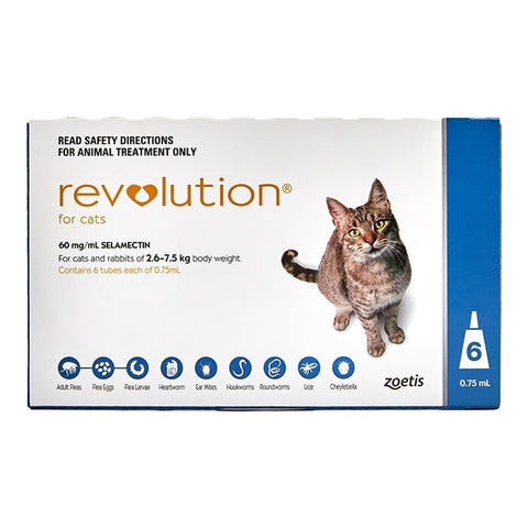 Revolution Blue For Cats 2.6 - 7.5kg