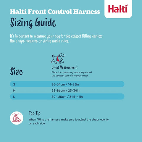 Halti Dog Front Control Harness Black