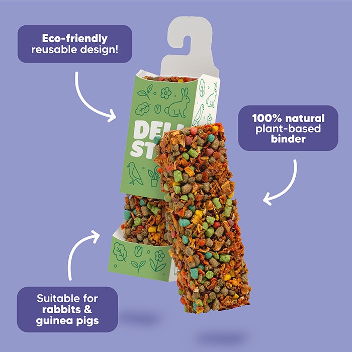 Vetafarm Origins Herbivore Harvest Small Pet Delistix 100g