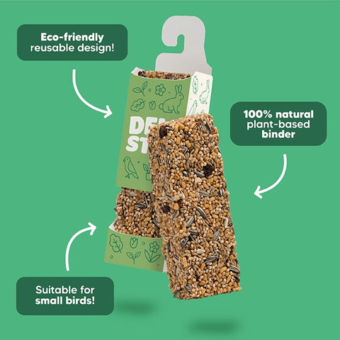 Vetafarm Natural Nibbles Small Parrot Delistix 100g