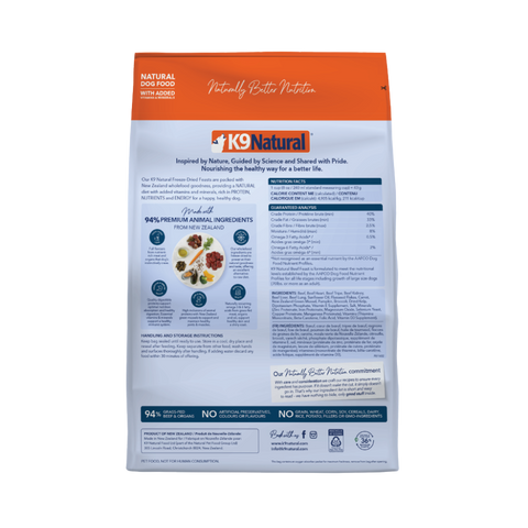 Freeze Dried Raw Beef Feast All Lifestage Dry Dog Food