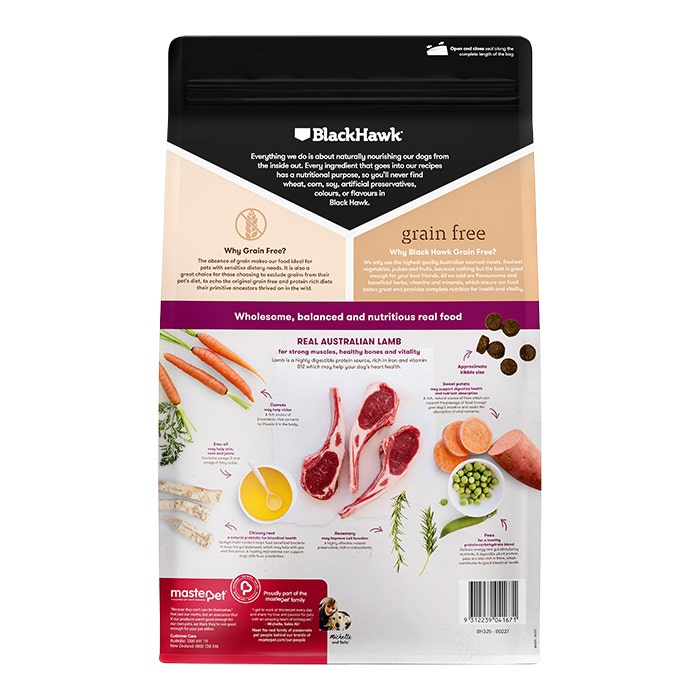 Black Hawk Grain Free Lamb Adult Dog Food