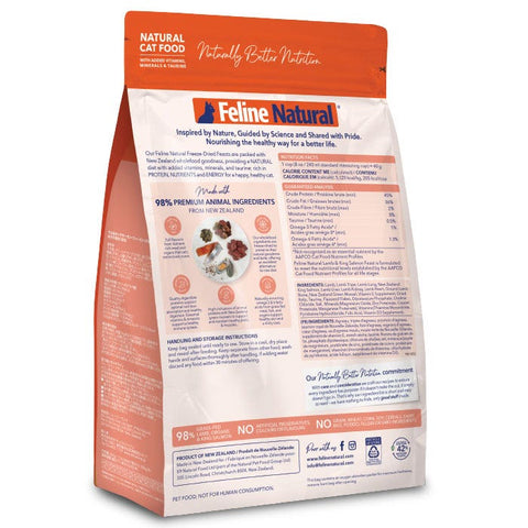 Feline Natural Freeze Dried Lmb & Salmon Adult Cat Food