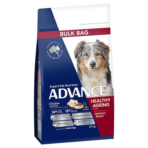 ADVANCE Adult Healthy Ageing Medium Breed Dry Dog Food Chicken with Rice