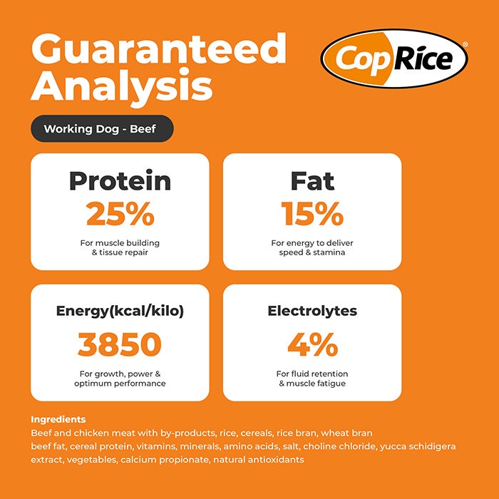 Coprice Working Dog Beef Adult Dog Food 20kg