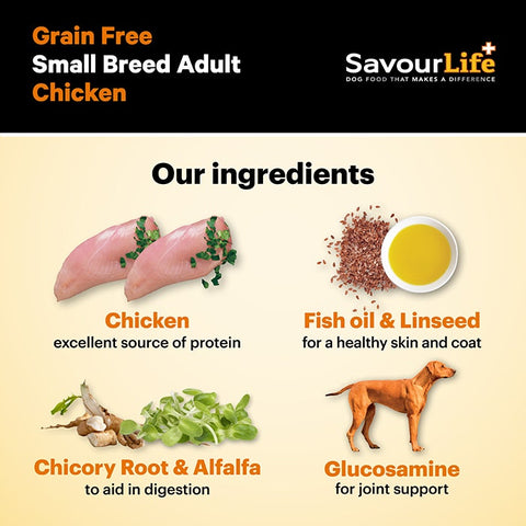 SavourLife Grain Free Small Breed Adult Dog Food 2.5kg