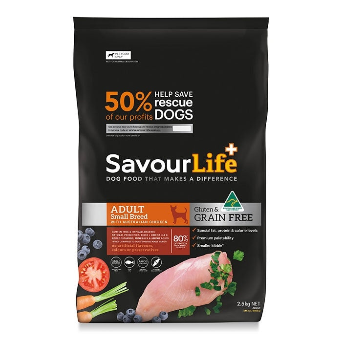 SavourLife Grain Free Small Breed Adult Dog Food 2.5kg
