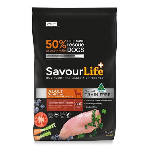 SavourLife Grain Free Small Breed Adult Dog Food 2.5kg