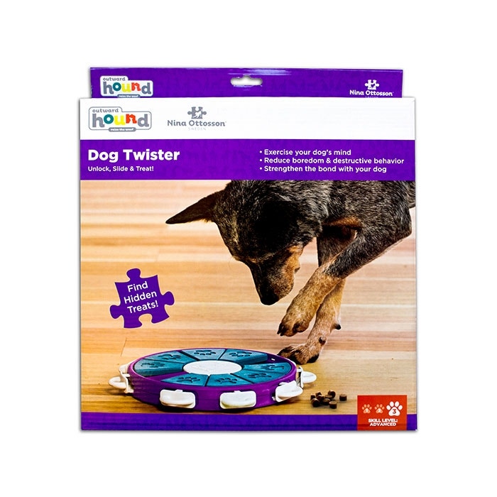 Nina Ottosson Twister Puzzle Dog Toy Purple