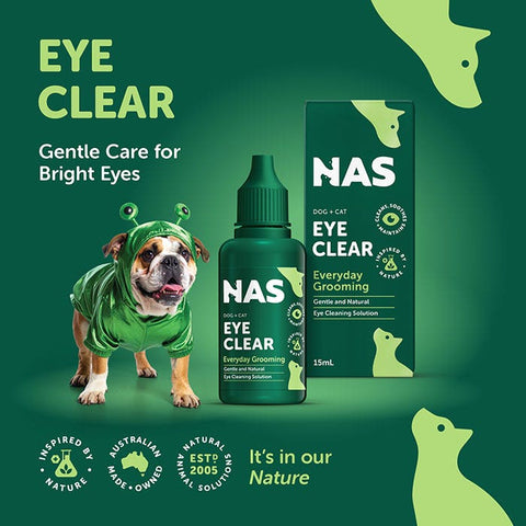 Natural Animal Solutions Eye Clear Dog & Cat Drops 15ml