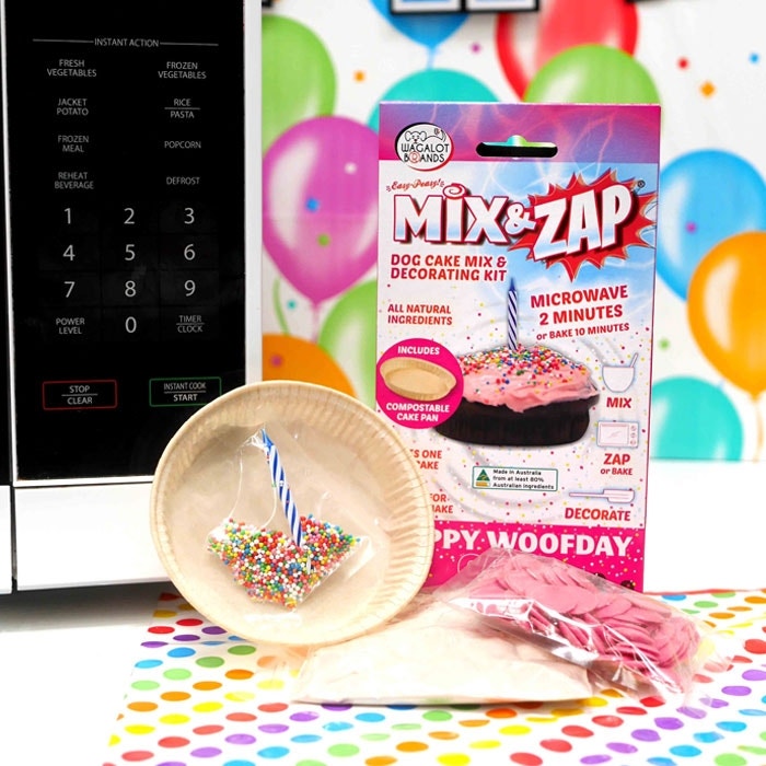 Mix & Zap Birthday Cake Kit Dog Treat Pink