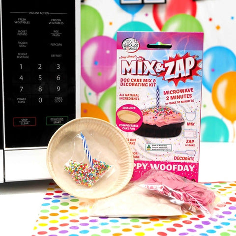 Mix & Zap Birthday Cake Kit Dog Treat Pink
