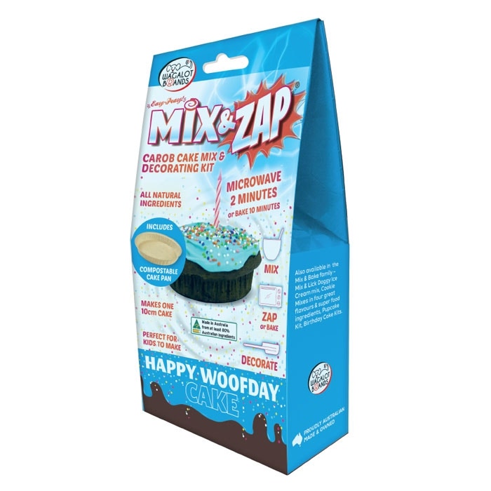 Mix & Zap Birthday Cake Kit Dog Treat Blue