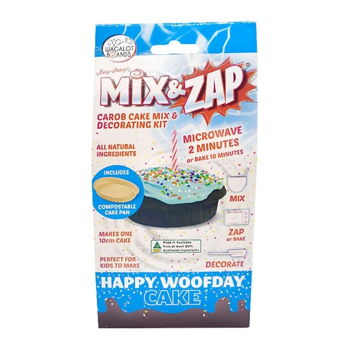 Mix & Zap Birthday Cake Kit Dog Treat Blue