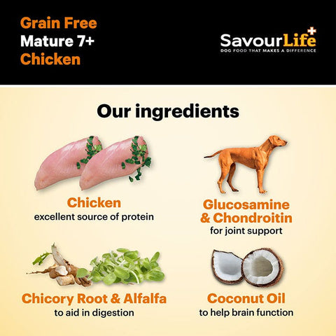 SavourLife Grain Free Chicken 7+ Senior Dog Food