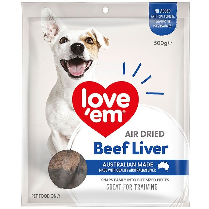 Love Em Air Dried Beef Liver Dog Treat