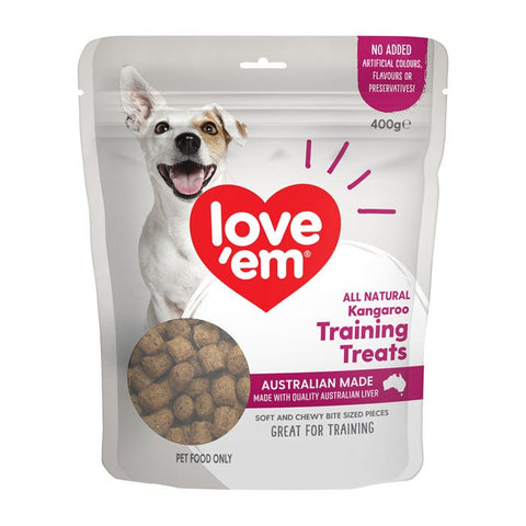 Love Em Kangaroo Training Dog Treat