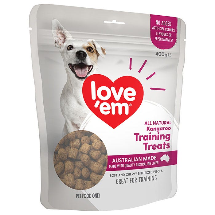 Love Em Kangaroo Training Dog Treat