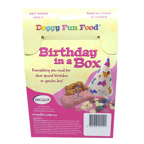 Wagalot Doggy Fun Food Birthday In A Box Dog Treat