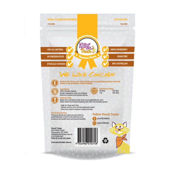 Kitty Treats Australian Chicken Breast Cat Treat 70g