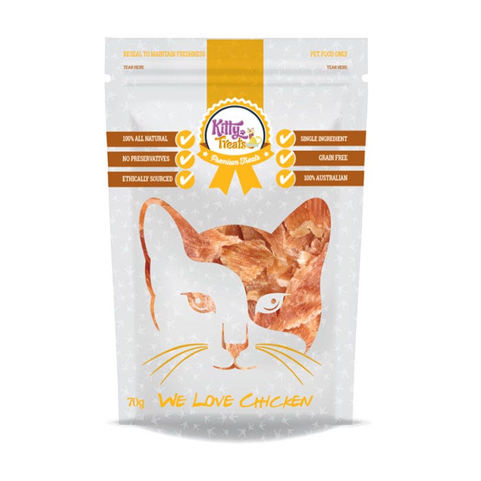 Kitty Treats Australian Chicken Breast Cat Treat 70g