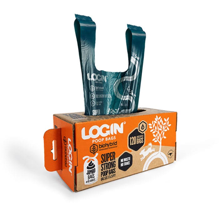 Login Biohybrid Dog Waste Bags wHandles L-120PK