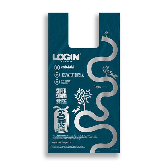 Login Biohybrid Dog Waste Bags wHandles L-120PK