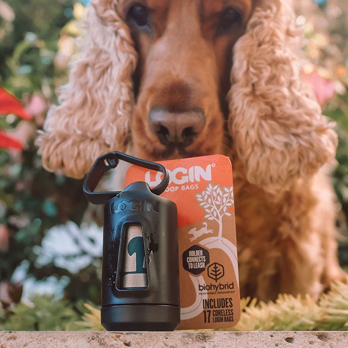 Login Dog Waste Bag Dispenser wBiohybrid BK 17PK