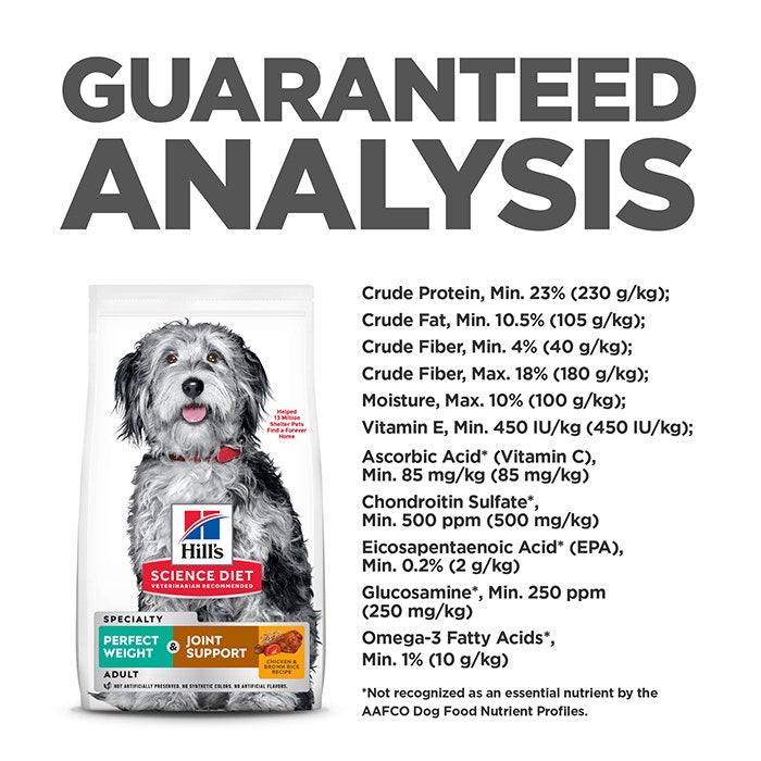 Hill's Science Diet Perfect Weight & Joint Support Adult Dry Dog Food