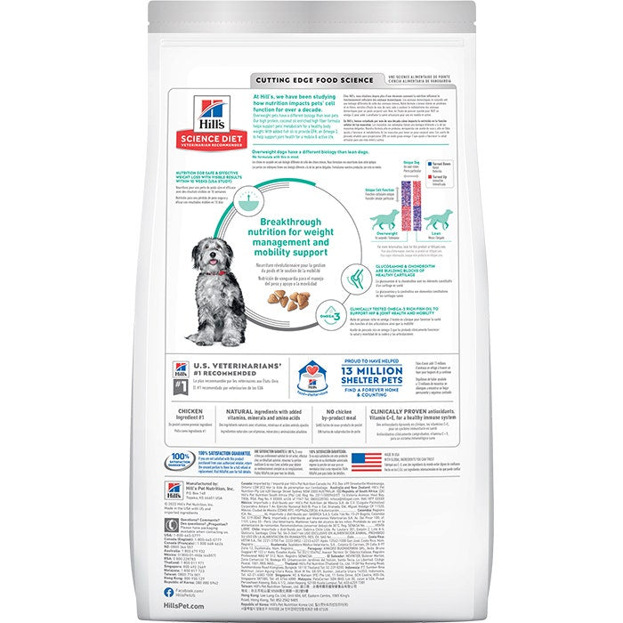 Hill's Science Diet Perfect Weight & Joint Support Adult Dry Dog Food