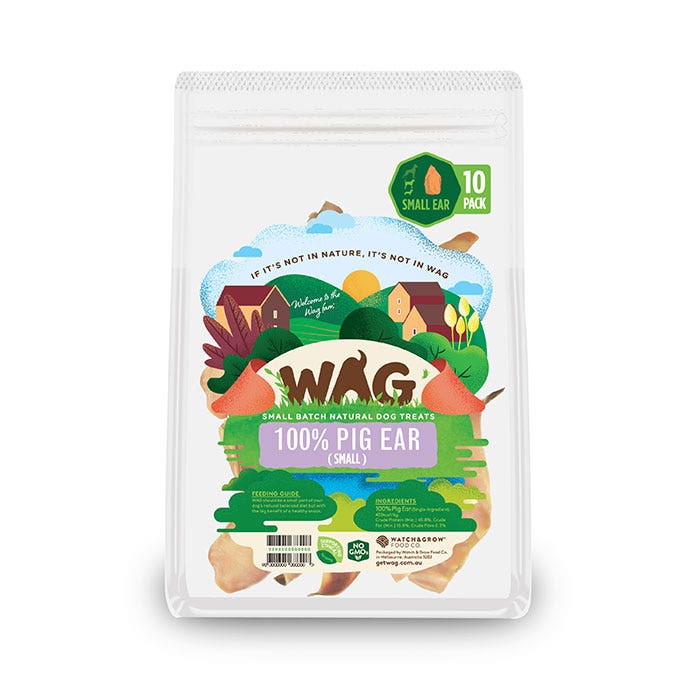 WAG Pig Ear Dog Treat 10PK