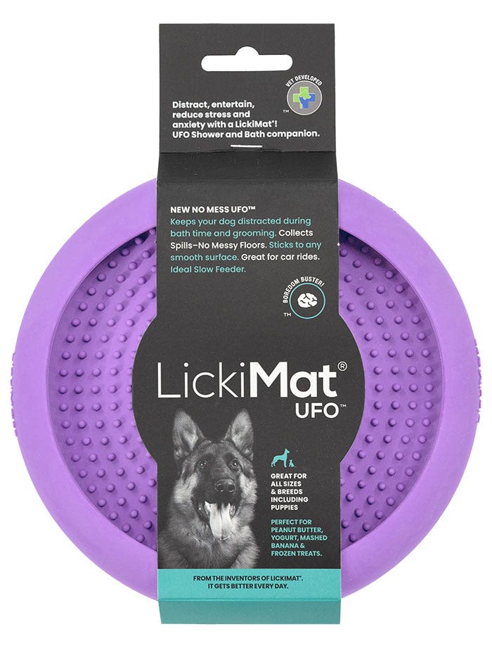 Lickimat Ufo Dog Slow Feeder Purple