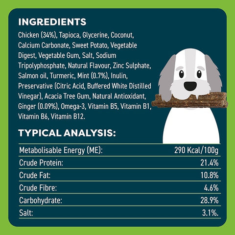 B&B Dental Stick Chicken Senior Dog Treat