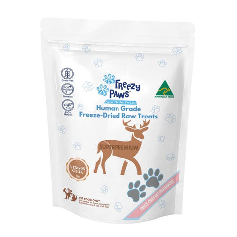 Freezy Paws Freeze Dried Venison Steak Dog Treat 70g
