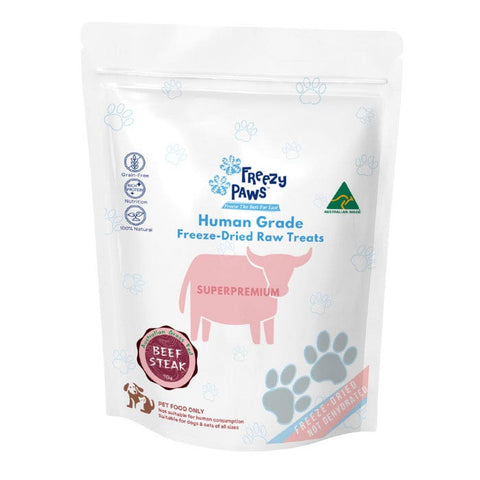 Freezy Paws Freeze Dried Beef Steak Dog Treat 70g