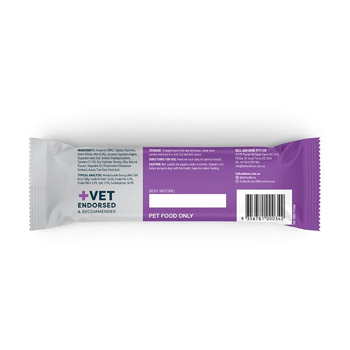 Bell & Bone Dental Stick Kangaroo Dog Treat 1PK