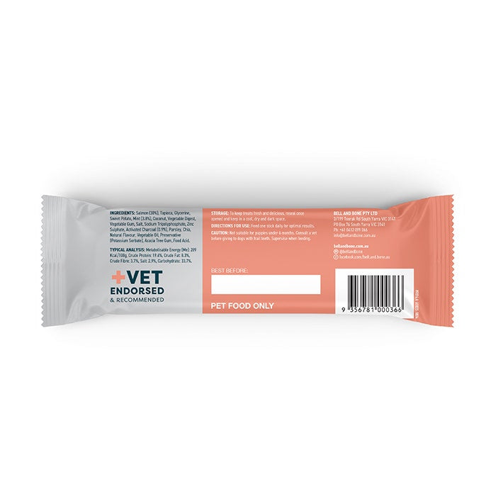 Bell & Bone Dental Stick Salmon Dog Treat 1PK