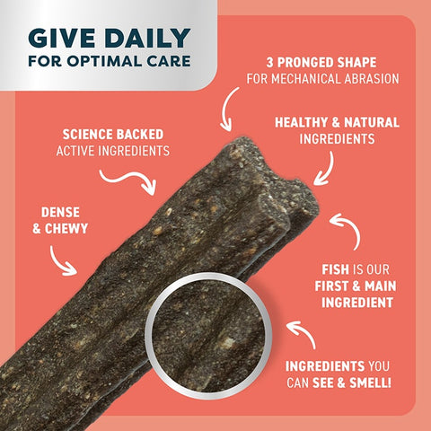 Bell & Bone Dental Stick Salmon Dog Treat 1PK