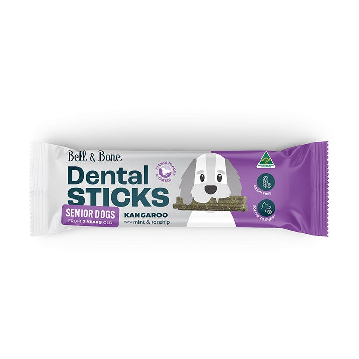 Bell & Bone Dental Stick Kangaroo Senior Dog Treat 1PK