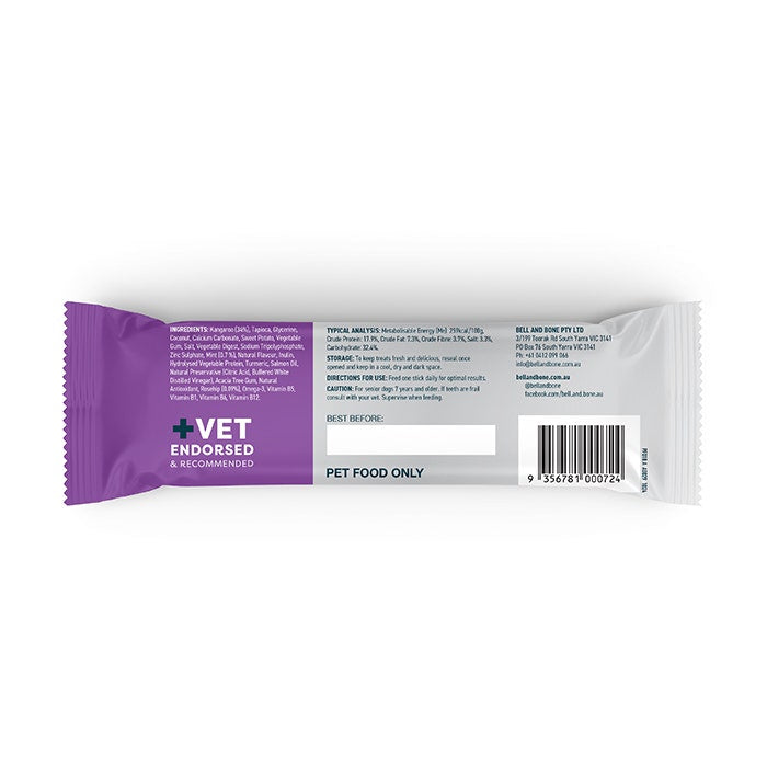 Bell & Bone Dental Stick Kangaroo Senior Dog Treat 1PK