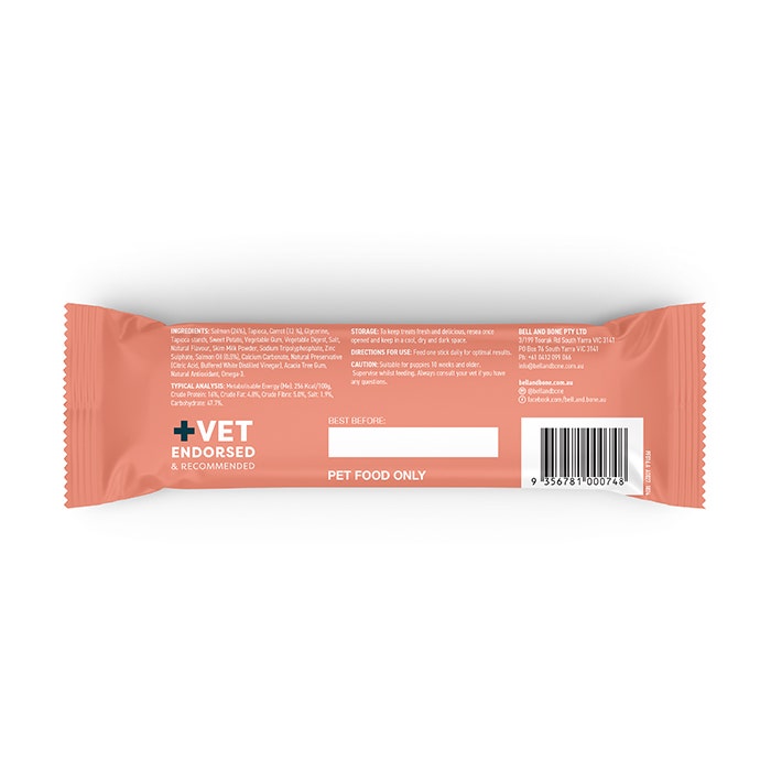 Bell & Bone Dental Stick Salmon Puppy Treat 1PK