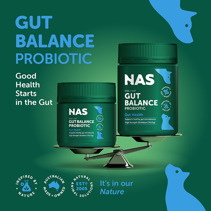 Natural Animal Solutions Probiotics Gut Balance Pet Powder 150g