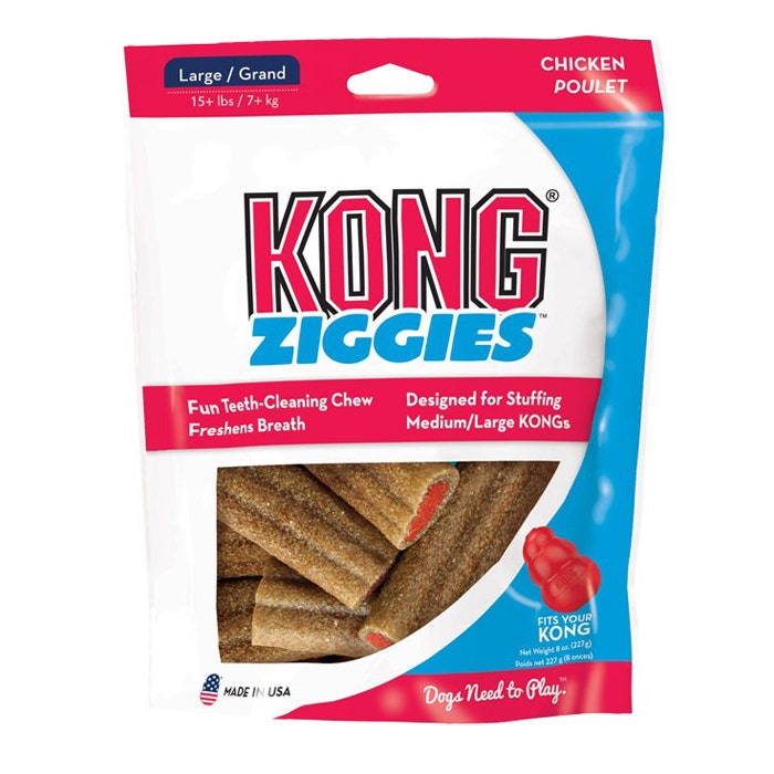 KONG Stuffn Ziggies Dog Treat Large 6Pack