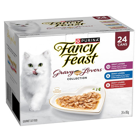 Fancy Feast Variety Pack Gravy Lovers Collection Cat Can 85gx24
