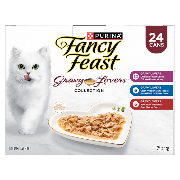 Fancy Feast Variety Pack Gravy Lovers Collection Cat Can 85gx24