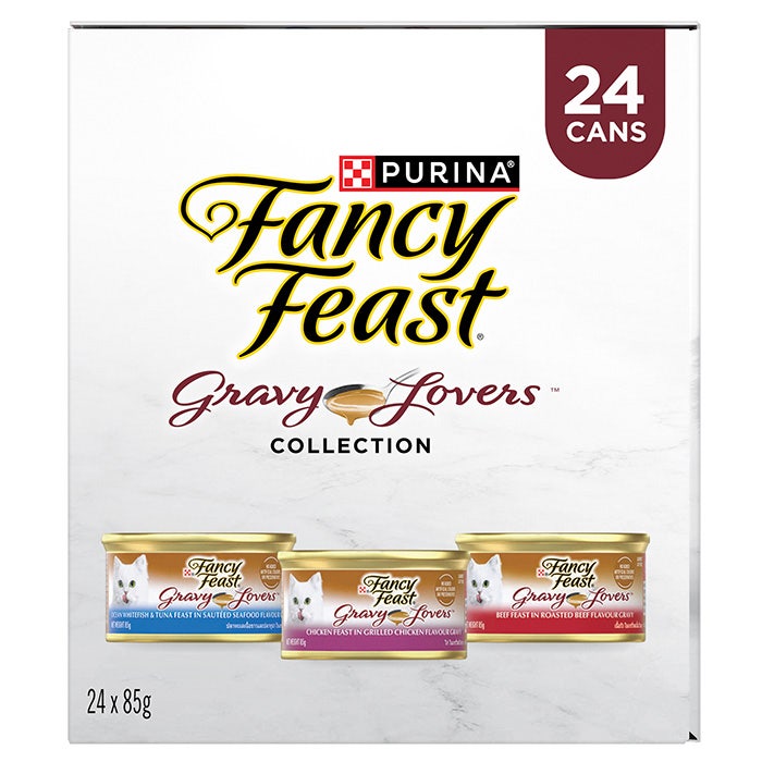 Fancy Feast Variety Pack Gravy Lovers Collection Cat Can 85gx24