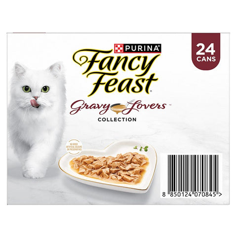 Fancy Feast Variety Pack Gravy Lovers Collection Cat Can 85gx24